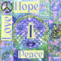 PEACE LOVE HOPE IN BLUE