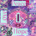 PEACE LOVE HOPE IN PINK TSHIRT